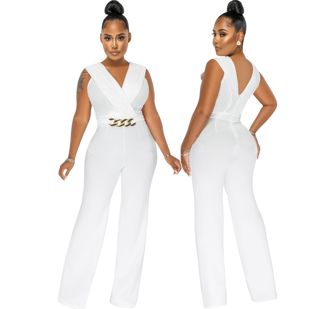 Women's Casual Daily Bodysuits Casual Streetwear Geometric Full Length Jumpsuits display picture 5