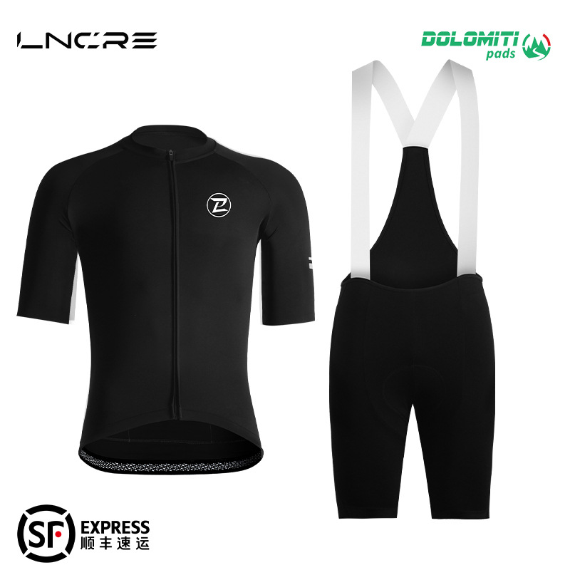 Hunting Speed Short-Sleeved Cycling Clothing Road Bike Short-Sleeved Suit Bib Shorts Italian Imported Cushion Cycling Equipment