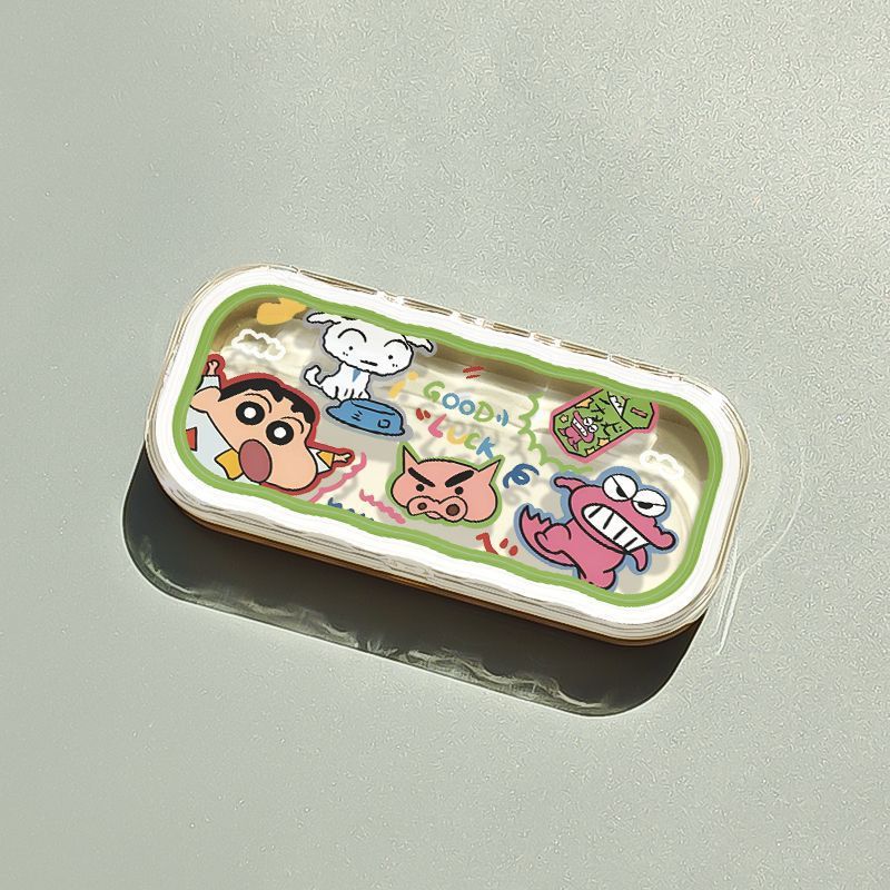 Estuche para gafas moderno con un toque de alta gama, diseño ondulado y bonito, estuche transparente portátil para gafas, estuche para gafas de miopía, estuche para gafas infantiles.