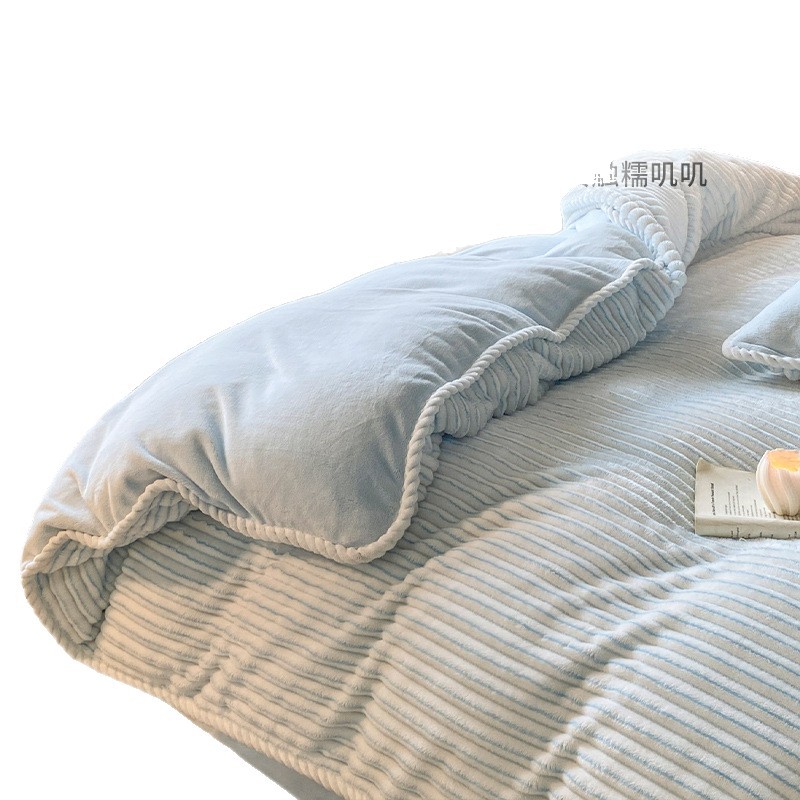 2025 nuevo engrosado calentamiento pequeño aire fresco sábanas de cama cubierta imitación de seda