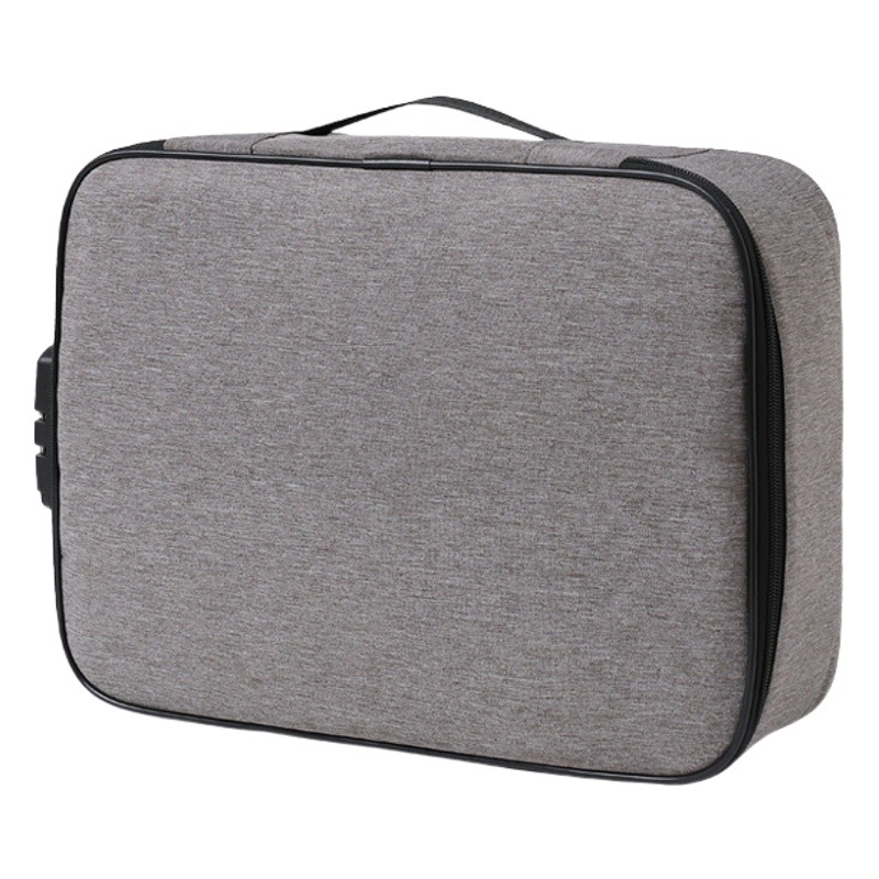 Certificado de bolsa de almacenamiento de viaje hogar multi-capa de gran capacidad archivo bolsa de almacenamiento portátil con cerradura de fábrica