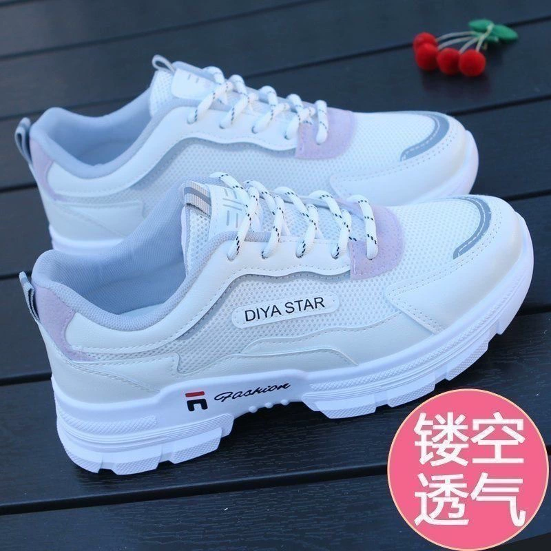 Tide, summer universal footwear for leisure, thin mesh breathable sports shoes platform