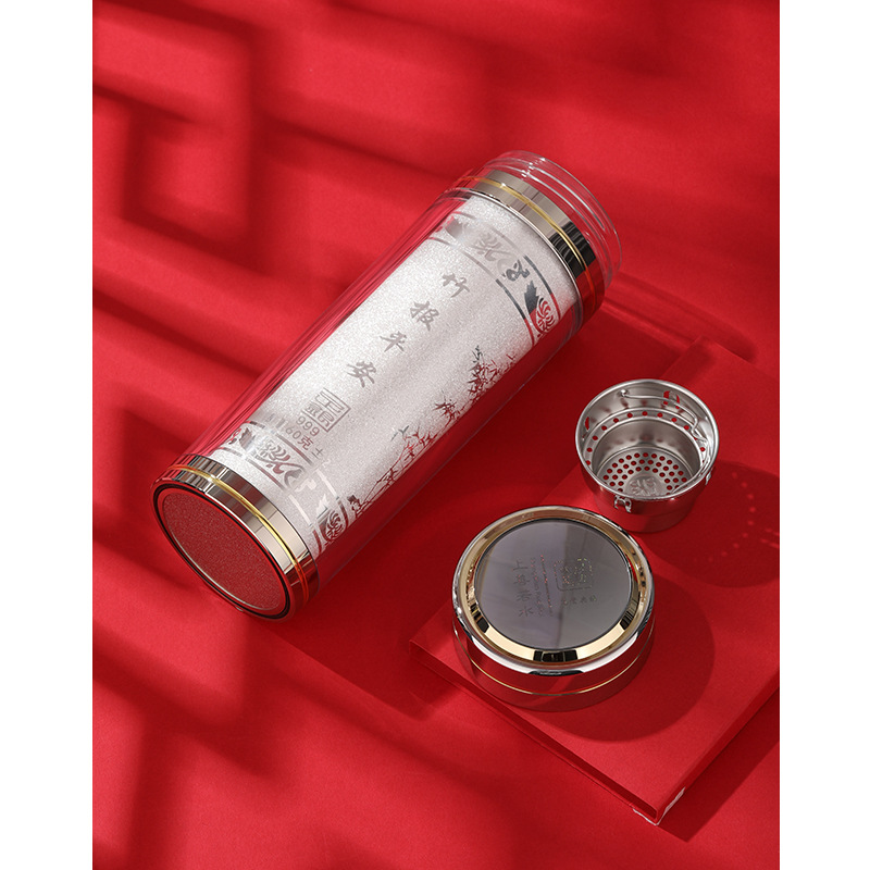 Taza de plata 999 forro de plata esterlina copo de nieve plata pura taza de Salud de gama alta comestible cocido taza de plata regalo taza de té