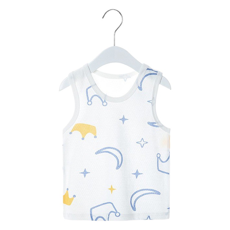 Chaleco de bebé recién nacido Chaleco de verano puro algodón bebé superior niños y niñas vientre protección delgada ropa de verano