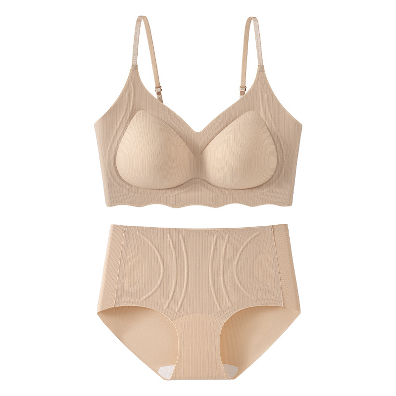 Invisible Seamless Bra And Brief Set For Women Soft Support_voghion.com