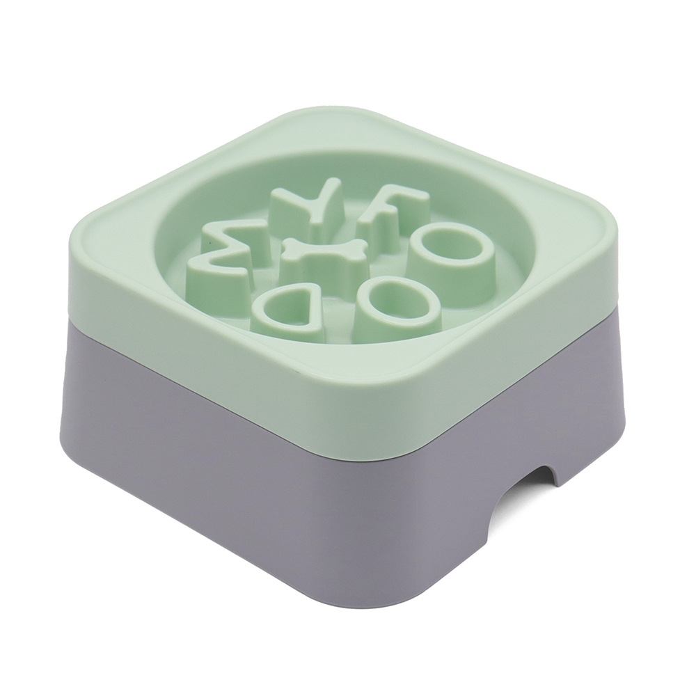 Tazón de comida lenta para mascotas transfronterizas Tazón de agua flotante anti-volcado para perros Bebedero para gatos Tazón de agua para perros Tazón de comida para perros de acero inoxidable