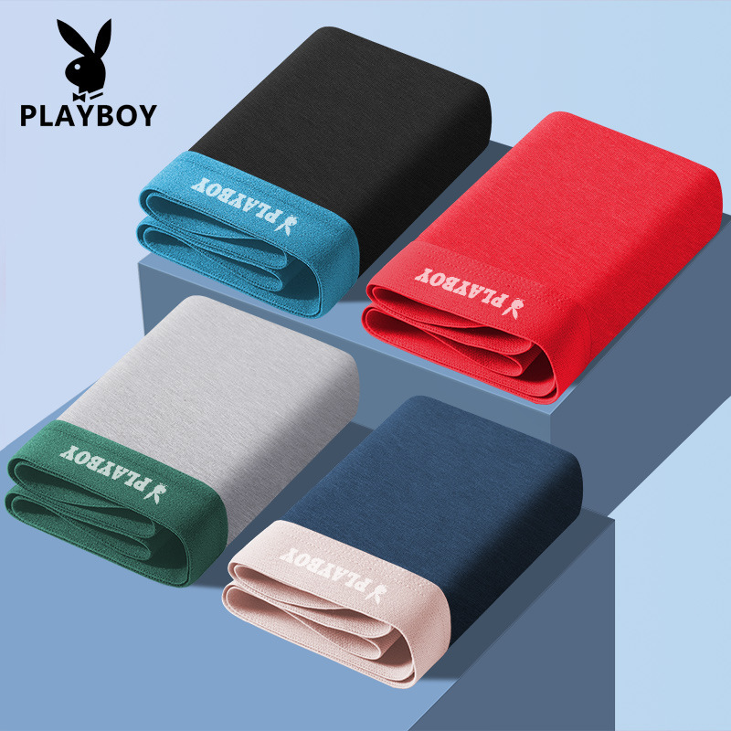 Playboy VIP high-end brand underwear men's cotton shorts antibacterial inner boxer pants a generation of wholesale