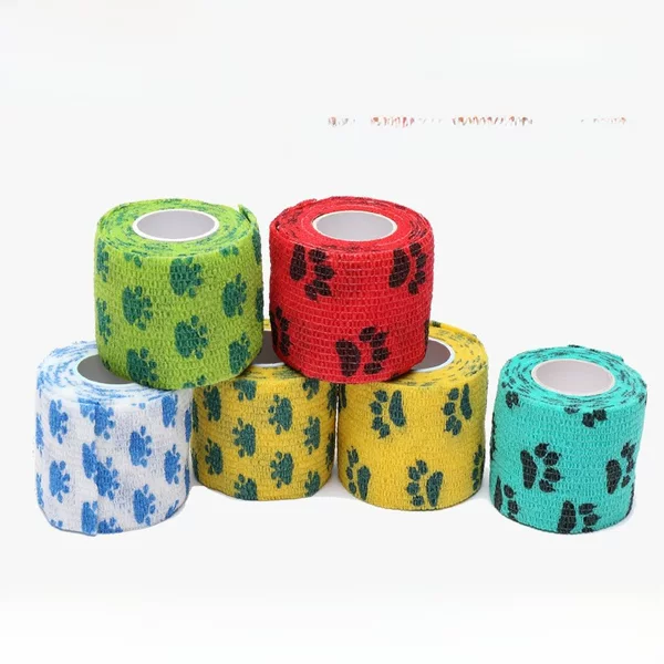Factory direct pet self-adhesive elastic bandage printing non-woven self-adhesive bandage finger bandage bandage wholesale