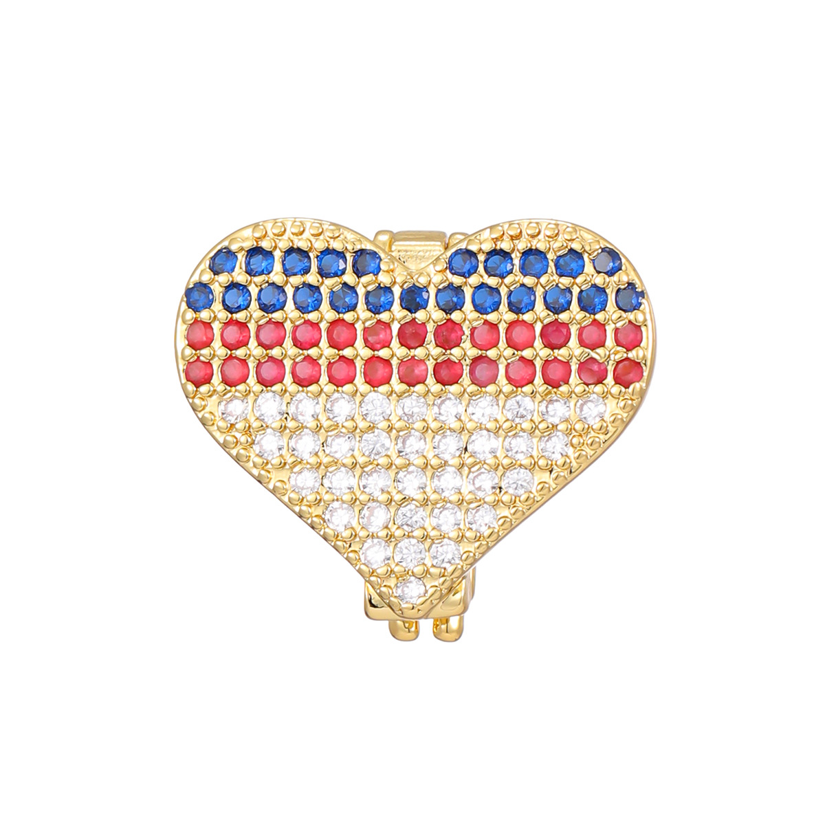 5g Weight Jewelry Accessories Jewelry Making Type Jewelry Accessories Classification 1 Piece Quantity Copper Material Heart Shape Pattern All Seasons Season Polished Finish Plating Design Simple Style, Shiny Style 1 Piece Copper Heart Shape Polished Jewelry Accessories Jewelry Accessories 13