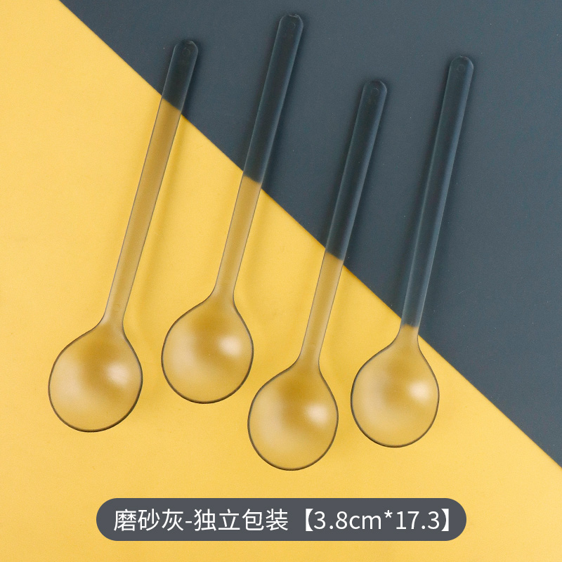 디저트 스푼 투명 100개