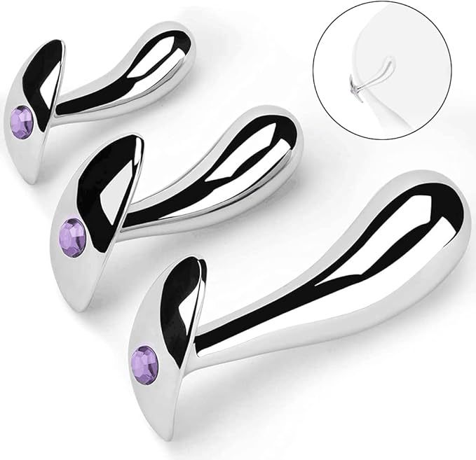 Metal Anchor Anal Plug with Drill Design, Large Size, Manual Control — detail image 2