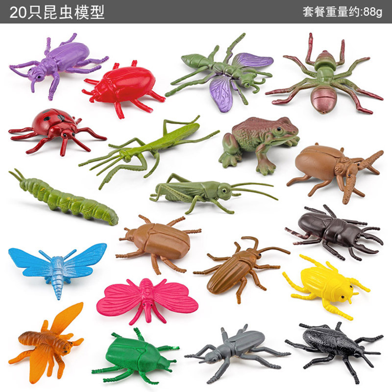 Sólido artificial abeja araña mariposa Naruto ciempiés insecto modelo animal juguete de los niños arena bandeja Decoración