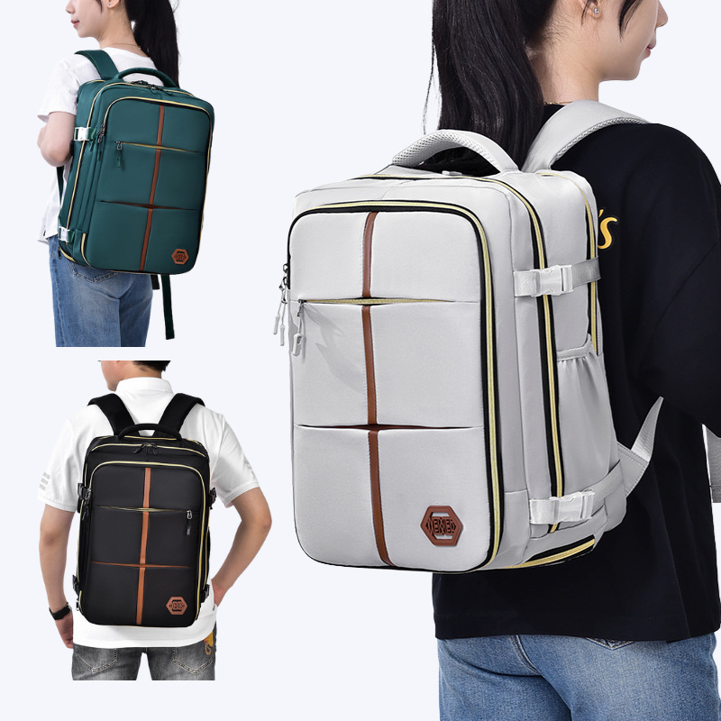 Backpack high-end men's outdoor large capacity travel bag minimalist high school student backpack_voghion.com