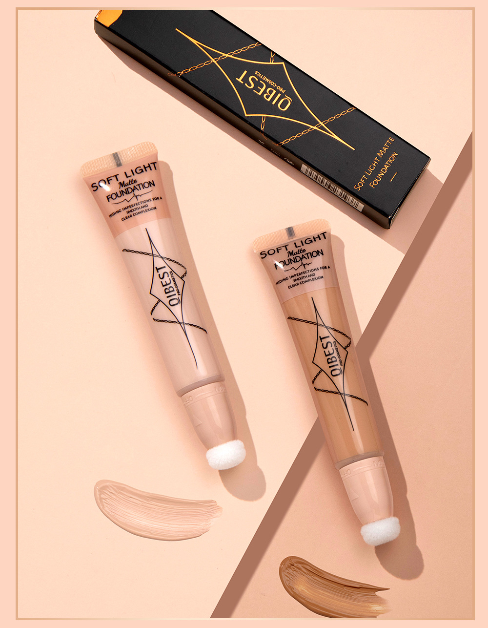 Carina QiBest – correcteur à coussin d'air, liquide mat, couvre les Pores invisibles, crème de fond de teint hydratante naturelle_voghion.com