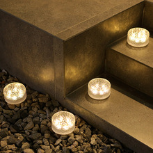 跨境新款太阳能地砖灯户外庭院防水LED别墅花园草坪灯楼梯装饰灯