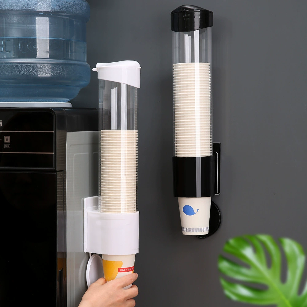 @次 Double tube paper cup holder storage rack