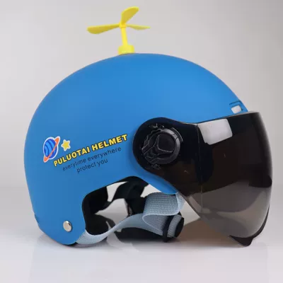 Motosiklet kaskı (dəbilqə), women children cute motorcycle helmet - 3c-children-xizang-atm-tea-short-mirror-small-windmill