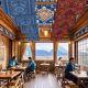 Tibetan Sky Curtain Hanging Cloth Atmosphere Minority Style Tibetan Restaurant Ceiling Ceiling Decorative Background Cloth