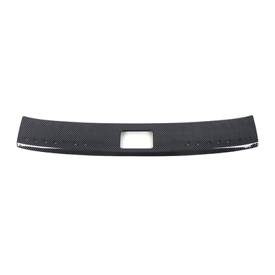 plate tailgate protection, Dekorativ pedal başlıqları - 1-piece-of-inner-guard-plate-abs-carbon-fiber-pattern-suitable-for-2023-dark-blue-s07