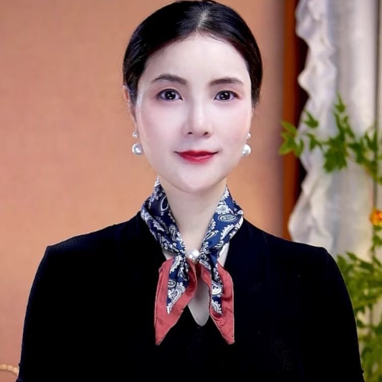 【冰丝缎珠珠蝴蝶结小丝巾】时尚百搭吸扣丝巾|undefined