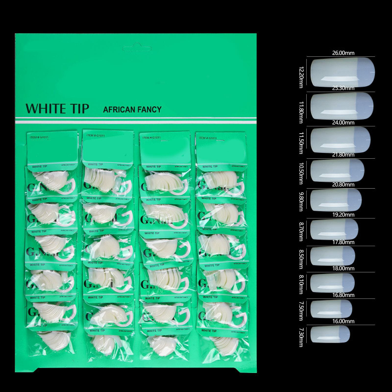 Fábrica directa de nuevos productos de manicura de color sólido 24 paquetes de tarjetas de uñas parches de manicura falsas uñas al por mayor