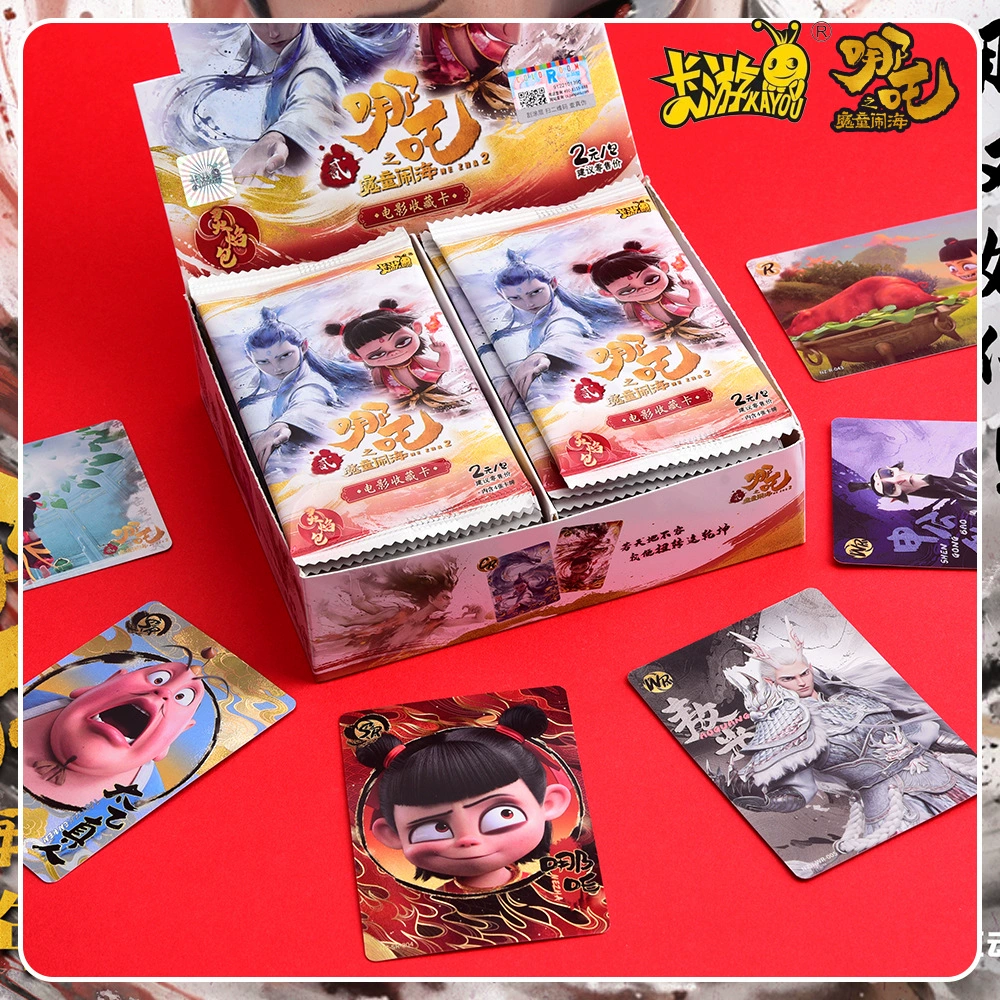 Карточная игра Нэжa 2 Карта Магия Ребенка Морской дух Пламя Пакет Фильм Коллекция Карточная периферия Пакет Игры Вся коробка Творческие подарки