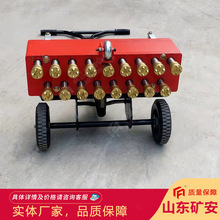 混凝土凿毛设备 高硬度合金凿毛头 冲击力大气动多头凿毛机