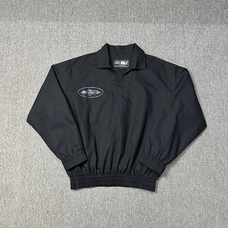 New Cross-Border Corteiz Devil Island Half-Zip Men's and Women's Matching Casual Loose Hooded Jacket Spring and Autumn Outerwear