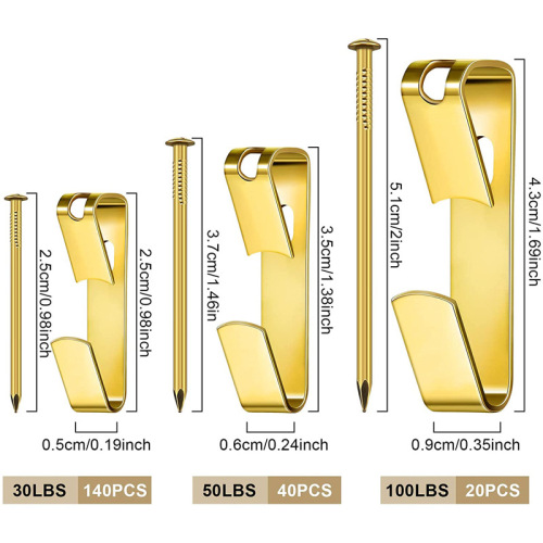 30lb, 50lb, and 100lb Wooden Wall Hooks for Cross-Border Use—100 Sets in a Boxed Kit; Everyday Invisible Clothes Hangers for Frames, Luggage, and Bags, Designed for Concealed Mounting