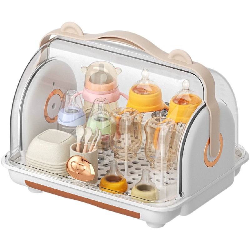 Ящик для хранения детских бутылочек Большая емкость Бытовая миска и палочки для еды Посуда Сливная стойка для хранения Дополнительный ящик для хранения пищевых продуктов