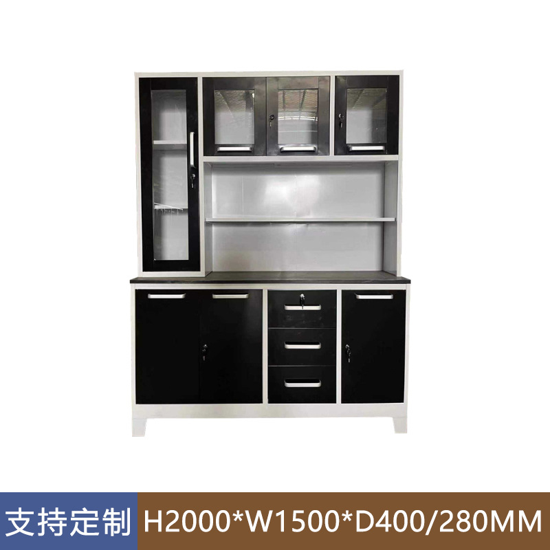 Amazon Hot Sale Metal Cabinet Kitchen Comedor Hotel Salón Armario de almacenamiento armario de almacenamiento multifuncional