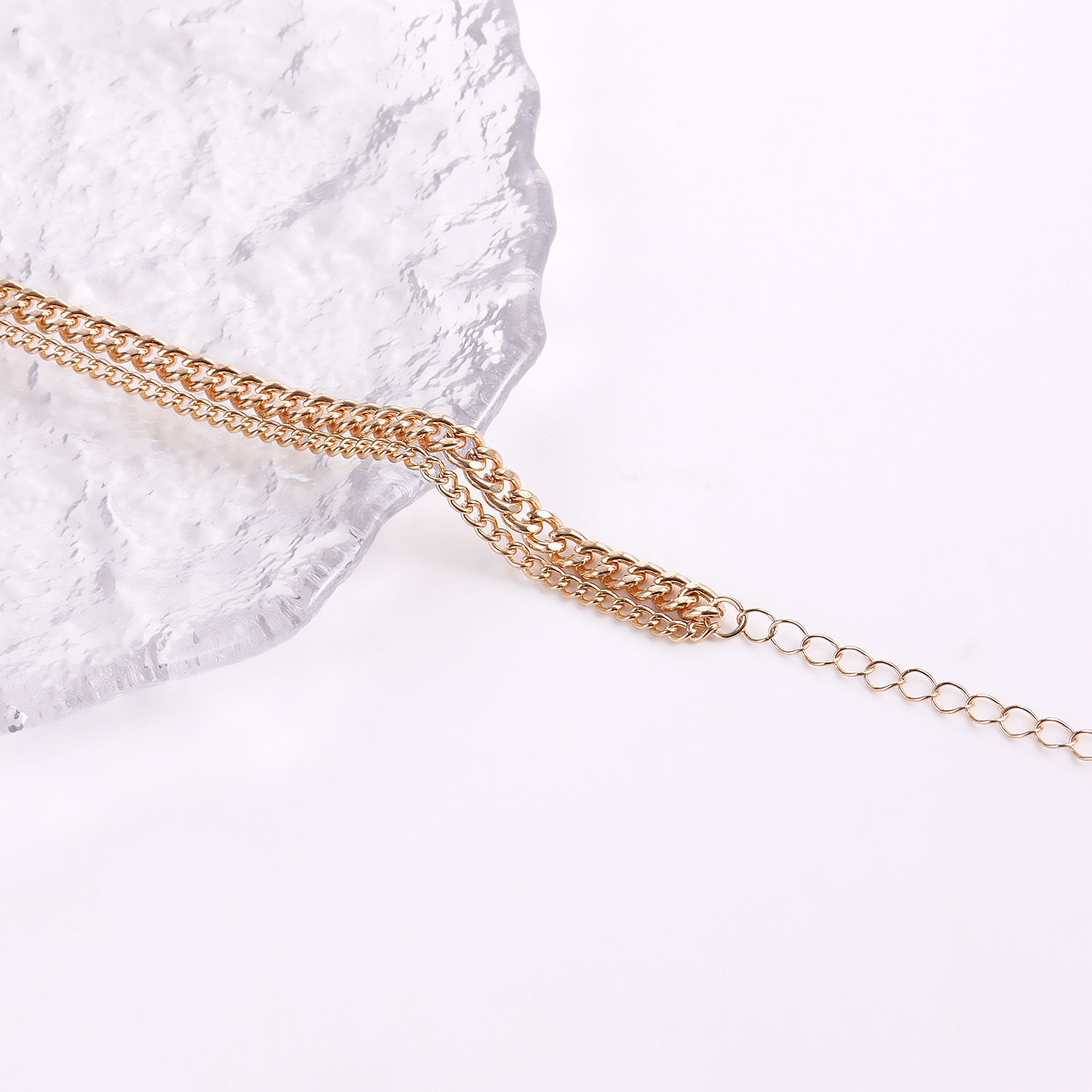 Collier pull Long avec pompon, pendentif Double cercle, longue chaîne, bijoux pour femmes_voghion.com