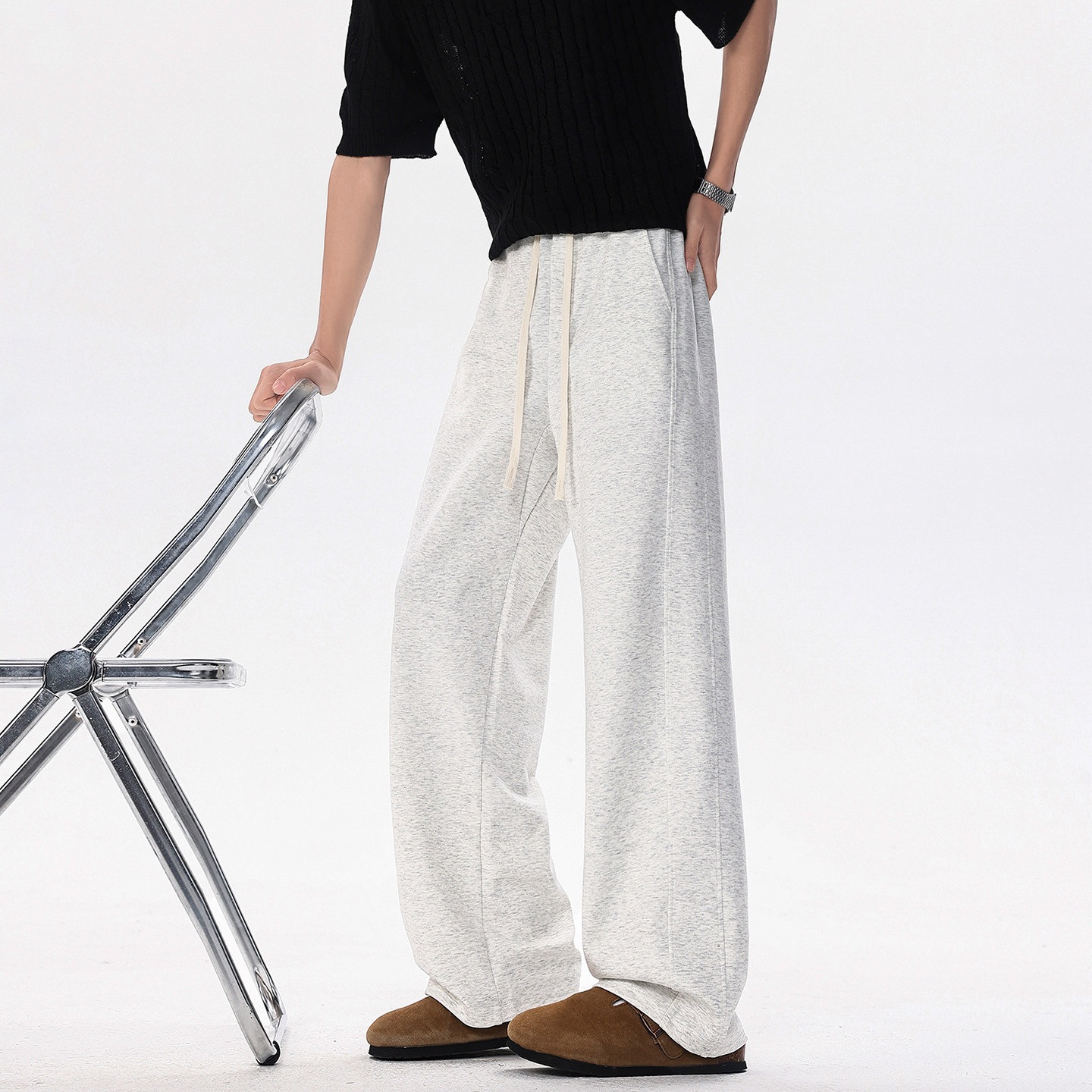 Spring retro casual trousers