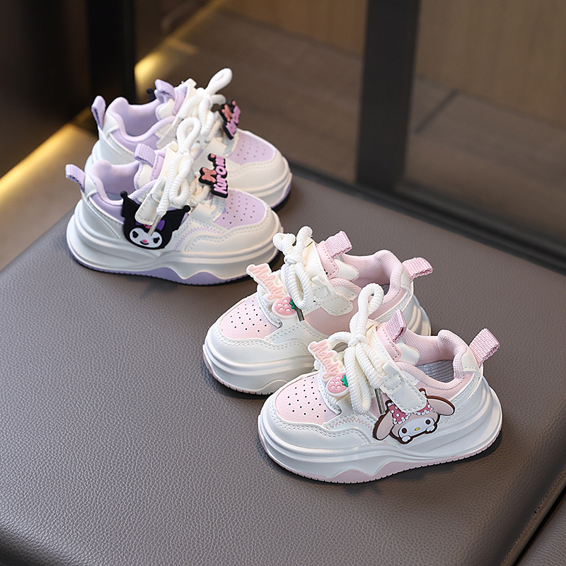 2025 primavera y otoño nuevos zapatos de skate para niños niñas zapatos deportivos Kulomi zapatos de dibujos animados para niños zapatos transpirables con suela suave zapatos casuales 5 image 2
