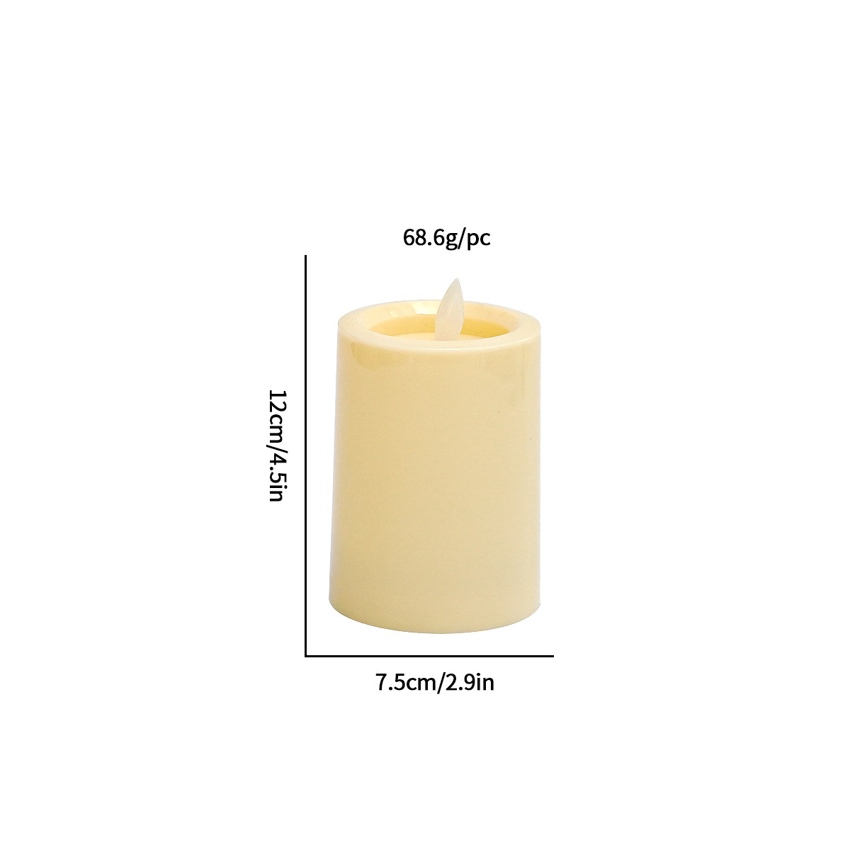 7.5*10cm 플랫 스윙 헤드(2AA)