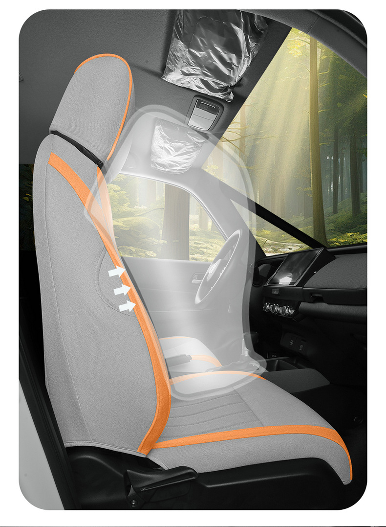 Honda FIT Fit Special 21-24 Car Seat Cover Four Seasons Universal Cushion All-inclusive Linen Fabric Seat Cover