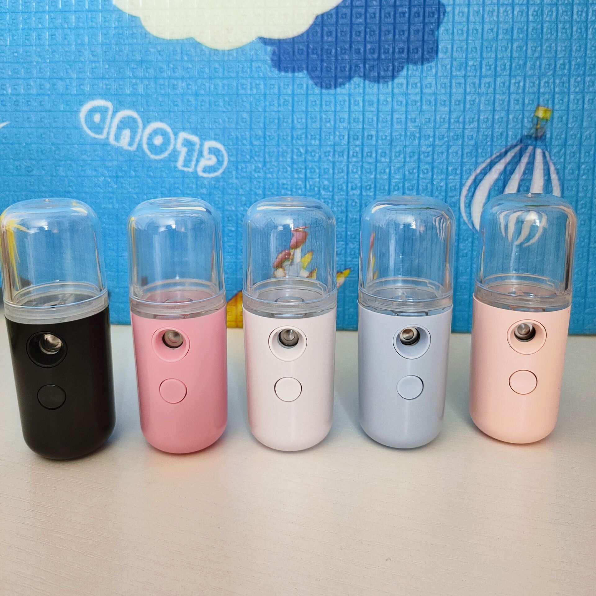 纳米喷雾补水仪便携迷你面部保湿USB充电消毒雾化加湿器跨境批发