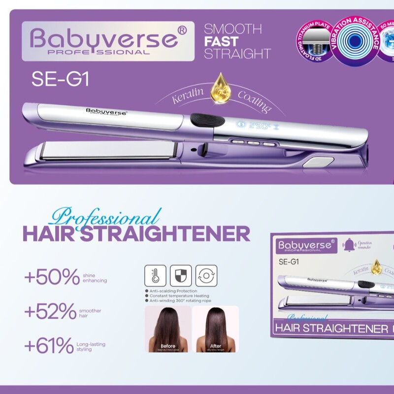 Directly from the Manufacturer for Foreign Trade, the Babyverse Negative Ion Hair Straightener Is Easy to Use and Won'T Damage Your Hair Directly from the Manufacturer for Foreign Trade, the Babyverse Negative Ion Hair Straightener Is Easy to Use and Won'T Damage Your Hair