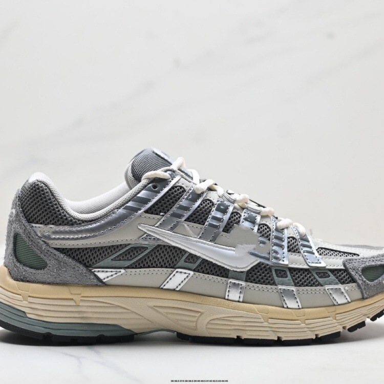 Putian Pure Original P6000 Breathable Sports Shoes for Men and Women, Retro Running Shoes, Thick-Soled Couple's Casual Running Shoes