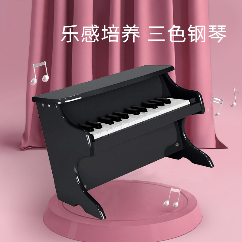 Fábrica directa de bebés piano de madera para niños piano electrónico puede tocar música de puzzle juguetes de madera