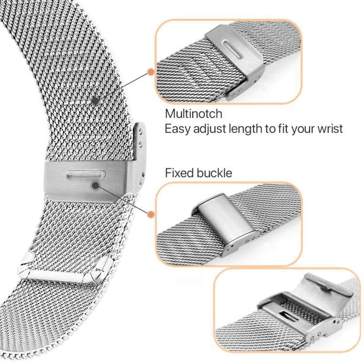 xDfind Milanice Metal Mesh Buckle Band para Samsung Galaxy Fit3 / Samsung Galaxy Watch 7 / FE