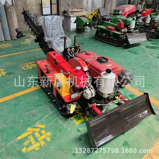 乘坐式柴油挖沟机40宽60深埋管开沟机履带自走式开沟机