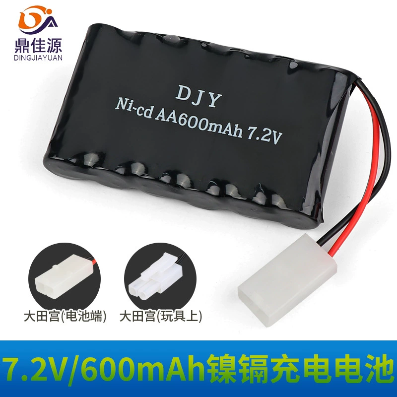 Аккумуляторный блок DJY 7.2В для радиоуправляемых машинок, совместимый с радиоуправляемыми машинками-монстрами Jianfengyuan Bigfoot и Dingjiayuan 6В, перезаряжаемый.