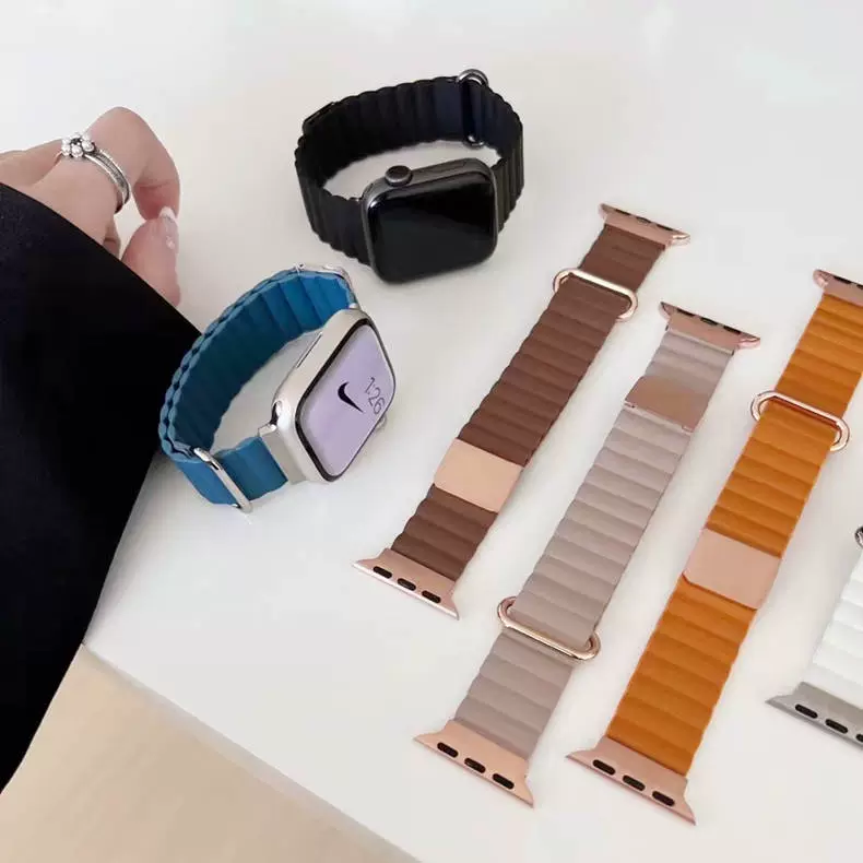 Подходит для Apple Watch, genuine leather магнитная обратная пряжка iWatch1098765SE ремешок, производитель