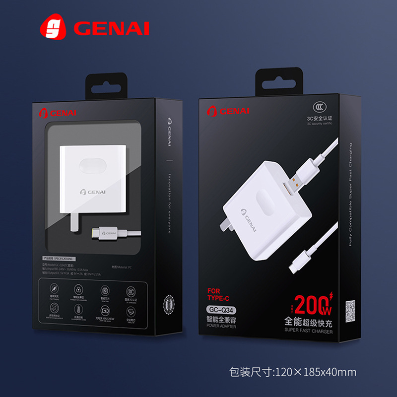 Gona Data Cable Charger Bluetooth Earphones Tws Car Charger Fast Charging Type-C Flash Charging