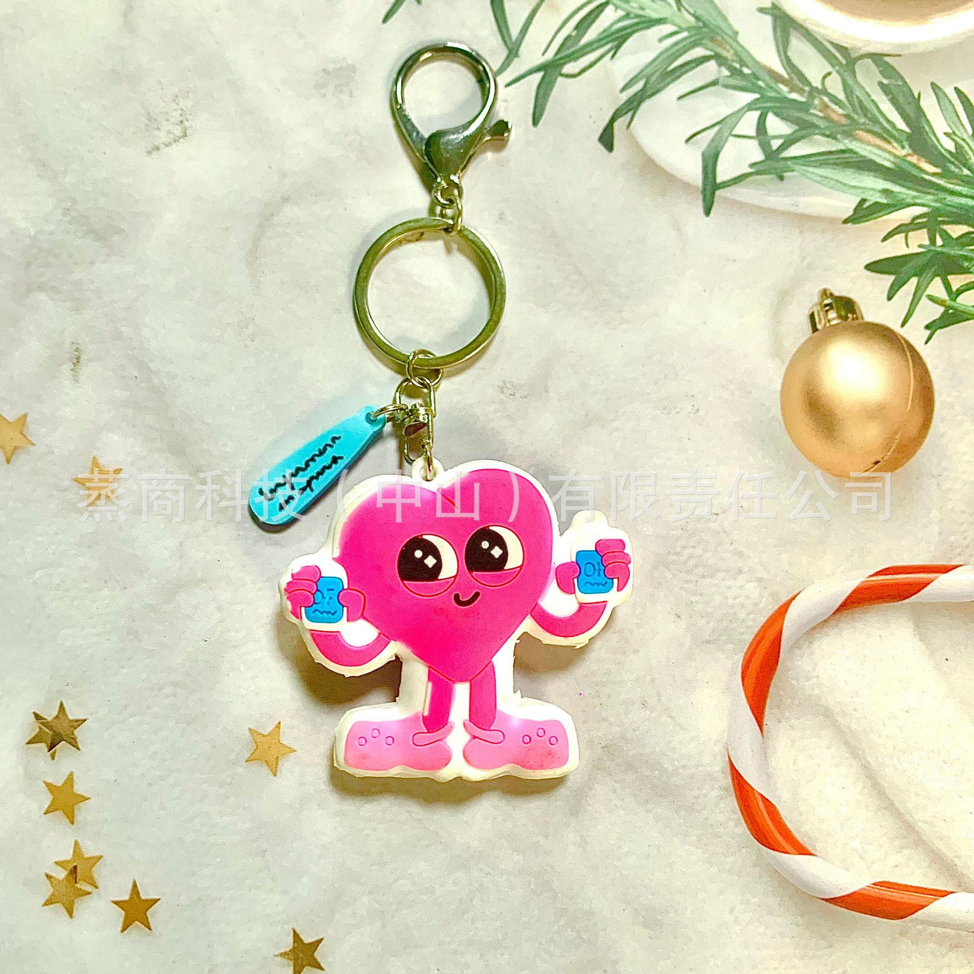 PVC llavero ampolla colgante jeringa dibujos animados lindos promoción de pequeños regalos fábrica directa