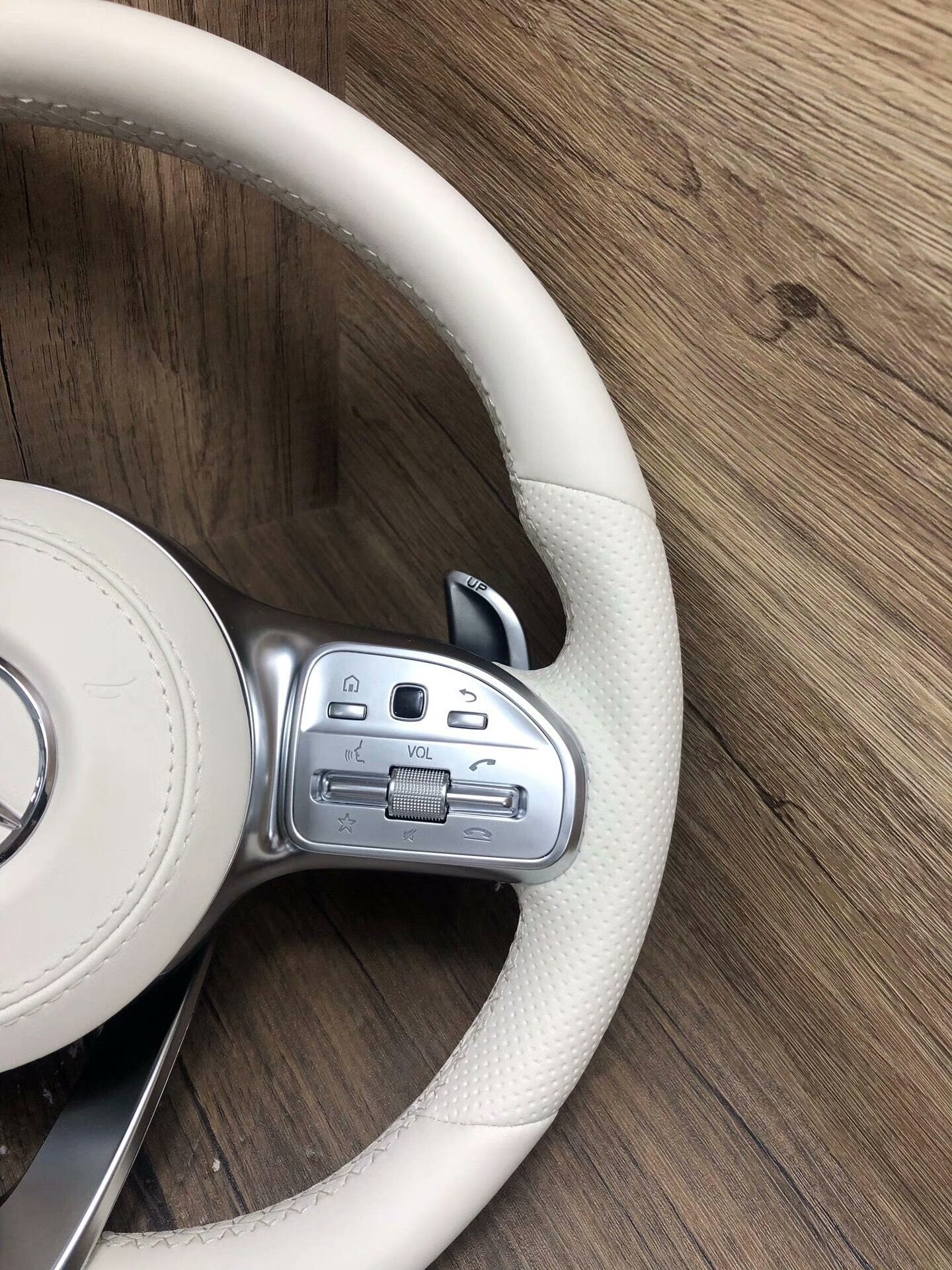 Mercedes-Benz A-Class, C-Class, E-Class, CLA, GLK, GLC, GLE, CLS, C200: genuine leather steering wheel modification, AMG assembly