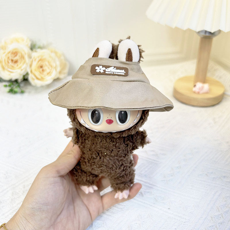 Solo ropa] colgante de 17cm caja ciega ropa de tela de tela de tela de tela de tela de tela de tela de tela de muñeca Labubu mono de tubo dulce mono lindo