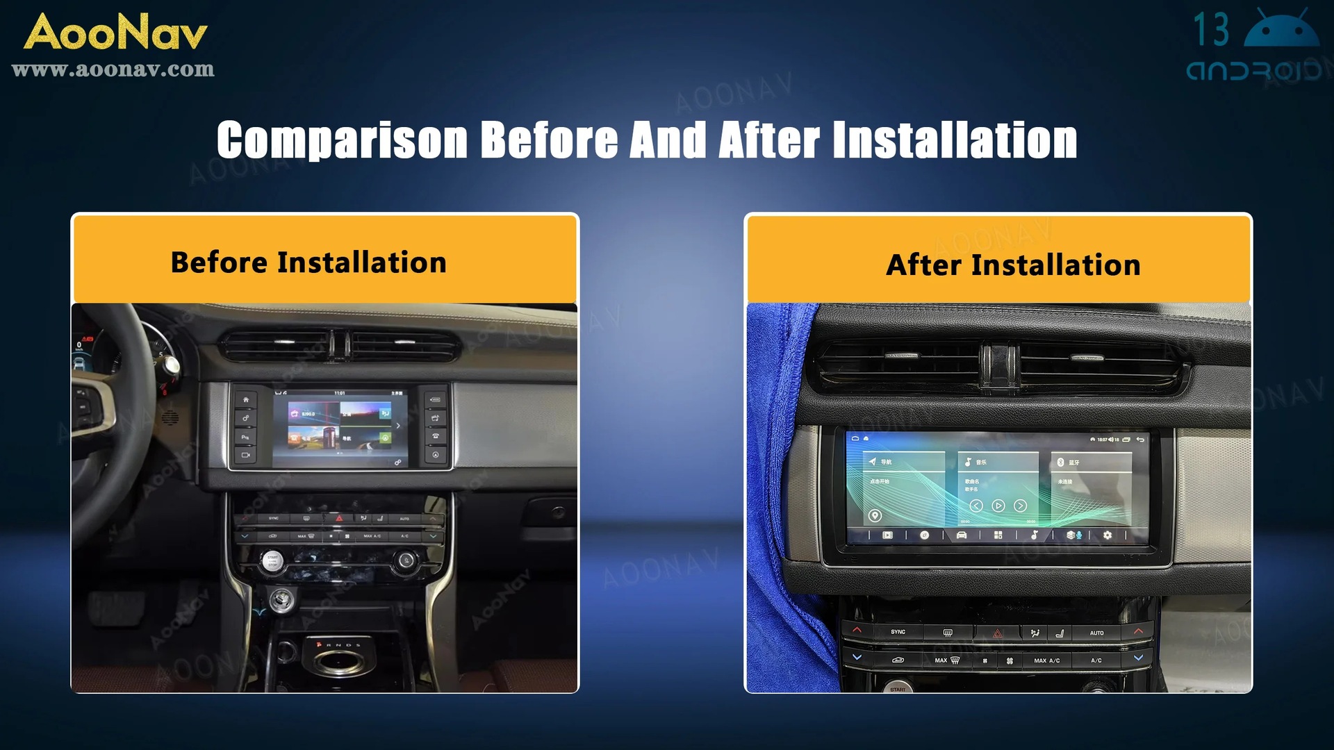 10.25 Car Radio Suitable for Jaguar Xf Xfl 2016-2019 Modified Large-Screen Carplay Navigation System
