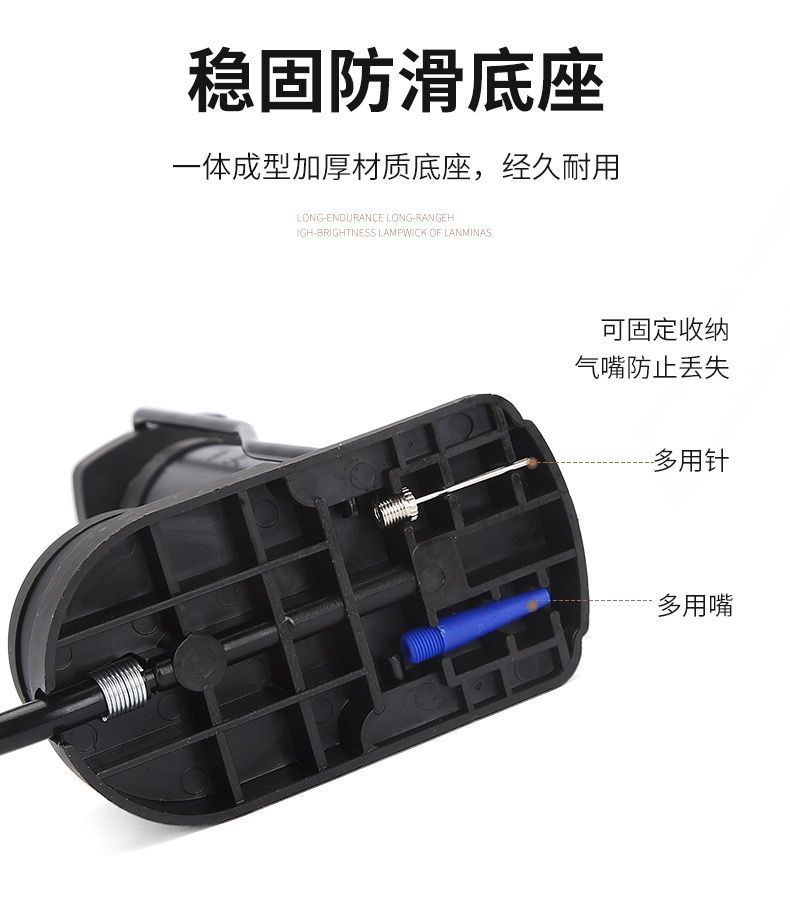 Factory direct sales of foot-operated high-pressure air pumps, bicycle air pumps, household electric bikes, electric bikes, motorcycles and basketballs pic 8